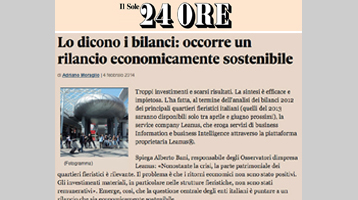 Lo dicono i bilanci: occorre un rilancio economicamente sostenibile