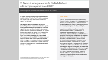 PWC: Italian FinTech Observatory 2020 – Update: Le FinTech alla prova del COVID-19