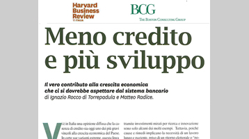 Meno credito più sviluppo