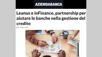 Leanus – inFinance, partnership per aiutare le banche nella gestione del credito
