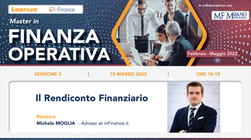 Master Finanza Operativa – Il Rendiconto finanziario