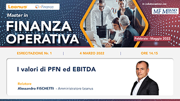 Master Finanza Operativa – I valori di PFN ed EBITDA