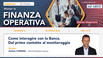 Master Finanza Operativa – Come interagire con la Banca