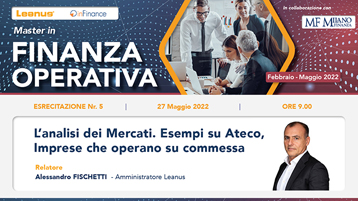 Master Finanza Operativa – L’analisi dei Mercati. Esempi su Ateco, imprese che operano su commessa