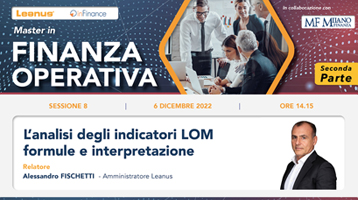 Master Finanza Operativa – L’analisi degli indicatori LOM