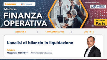 Master Finanza Operativa – L’analisi di bilancio in liquidazione