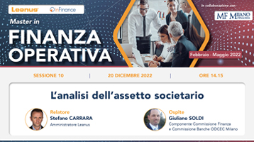 Master Finanza Operativa – L’analisi dell’assetto societario