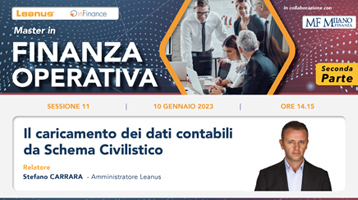 Master Finanza Operativa – Il caricamento dei dati contabili da Schema Civilistico