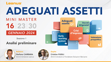 Mini Master ADEGUATI ASSETTI – Analisi preliminare