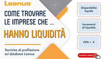 Come trovare le imprese che hanno liquidità nel Data Base Leanus